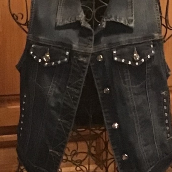 Junior Denim Vest Size M - Picture 2 of 3